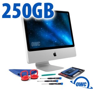 DIY Kit for 2006 - early 2009 iMac's factory HDD: 250GB OWC Mercury Electra 6G SSD.