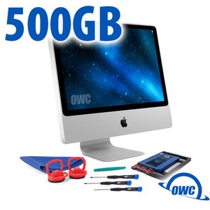 DIY Kit for 2006 - early 2009 iMac's factory HDD: 500GB OWC Mercury Electra 6G SSD.