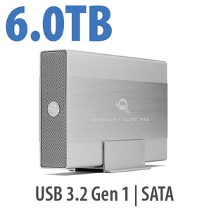 6.0TB OWC Mercury Elite Pro External Storage Solution with USB 3.2 (5Gb/s)