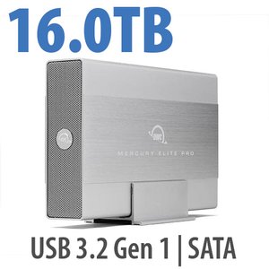 16TB Mercury Elite Pro External Storage Solution with USB 3.2 (5Gb/s)