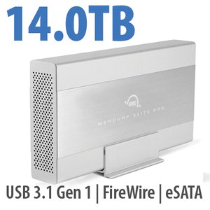14.0TB OWC Mercury Elite Pro 7200RPM Storage Solution with USB3.1 Gen 1 + eSATA + FW800/400