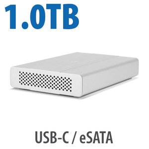 1.0TB OWC Mercury Elite Pro mini USB-C (10Gb/s) + eSATA Bus-Powered Portable Hard Drive Storage Solution