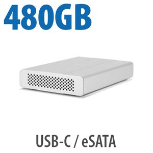 480GB OWC Mercury Elite Pro mini USB-C (10Gb/s) + eSATA Bus-Powered Portable SSD Storage Solution