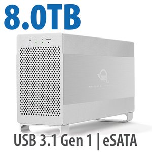 8.0TB OWC Mercury Elite Pro Dual RAID External Storage Solution with USB 3.2 (5Gb/s) + eSATA