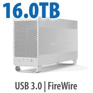 16.0TB OWC Mercury Elite Pro Dual RAID 7200RPM Storage Solution with USB 3.1 Gen 1 + FireWire 800