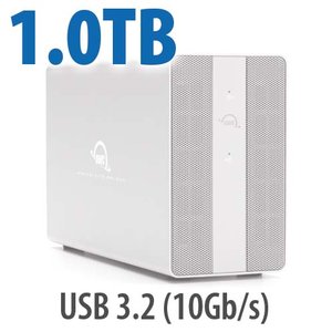 1.0TB OWC Mercury Elite Pro Dual SSD RAID Storage Solution with USB 3.2 (10Gb/s) + 3-Port Hub