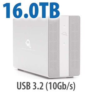 16.0TB OWC Mercury Elite Pro Dual RAID Storage Solution with USB 3.2 (10Gb/s) + 3-Port Hub