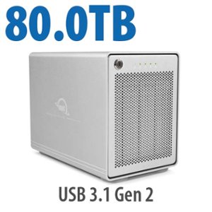 80.0TB OWC Mercury Elite Pro Quad RAID 5 Four-Drive HDD External Storage Solution