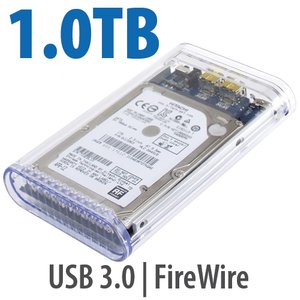 1.0TB OWC Mercury On-The-Go Pro FireWire 800/400 + USB 3.2 (5Gb/s) Bus-Powered Portable 5400RPM External Storage Solution