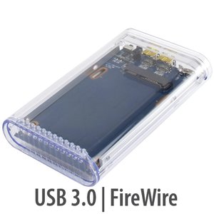 OWC Mercury On-The-Go FireWire 800/400 + USB 3.2 (5Gb/s) Bus-Powered Portable External Storage Enclosure for 2.5-inch SATA Drives