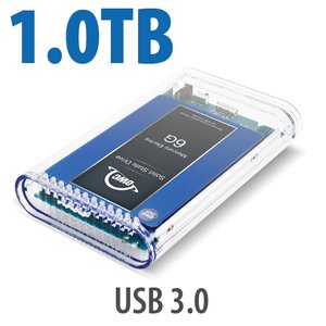 1.0TB SSD OWC Mercury On-The-Go Pro USB 3.0 / 2.0 SSD Portable Bus Powered Solution.