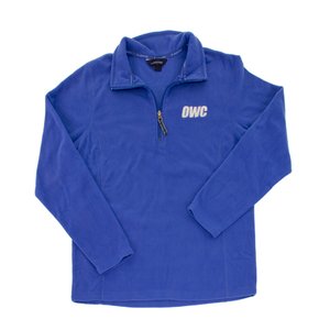 OWC Women's Large Pullover Fleece, Blue