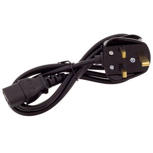 1.0 Meter (39") UL Certified 3-Pin Power Cord from AC Adapter to wall for UK, Ireland, Singapore