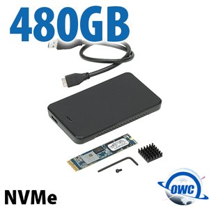 480GB OWC Aura Pro X2 Complete PCIe 3.1 NVMe SSD Upgrade Solution for Mac Pro (Late 2013 - 2019)