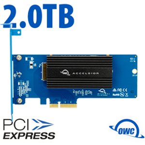 (*) 2.0TB OWC Accelsior 1M2 NVMe PCIe 4.0 SSD Internal Storage Solution