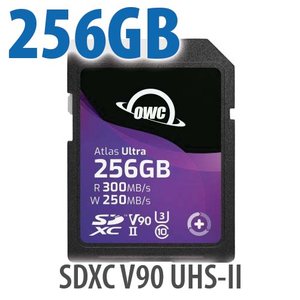 (*) 256GB OWC Atlas Ultra SDXC V90 UHS-II Memory Card