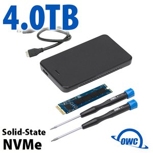4.0TB OWC Aura Pro X2 PCIe 4.0 NVMe Complete SSD Upgrade Solution for Select MacBook Air, MacBook Pro (2013 - 2017)