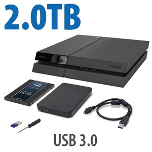 2.0TB OWC DIY Internal HDD to SSD Upgrade Bundle for Sony PlayStation 4 with USB Flash Drive, Tool & More