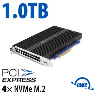 1.0TB OWC Accelsior 4M2 PCIe 3.0 NVMe M.2 SSD Storage Solution