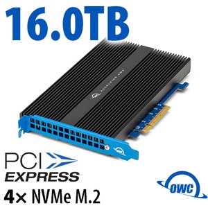 16.0TB OWC Accelsior 4M2 PCIe 3.0 NVMe M.2 SSD Storage Solution