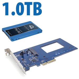 DIY Upgrade Bundle: OWC Accelsior S + 1.0TB OWC Extreme Pro 6G Solid-State Drive Bundle.