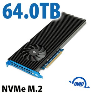 64.0TB OWC Accelsior 8M2 PCIe 4.0 NVMe M.2 SSD Storage Solution