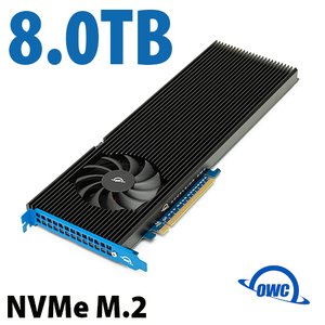 (*) 8.0TB OWC Accelsior 8M2 Eight-Drive NVMe M.2 PCIe 4.0 SSD Storage Solution