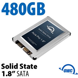 480GB OWC Aura Pro 1.8" Solid-State Drive for special applications, netbooks & subnotebooks.