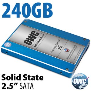 (*) 240GB Mercury Electra 3G SSD 2.5-inch 9.5mm SATA 3.0Gb/s Solid-State Drive.