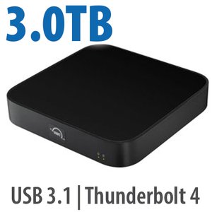 3.0TB (1.0TB HDD + 2.0TB NVMe) OWC miniStack STX Stackable Storage and Thunderbolt Hub Xpansion Solution