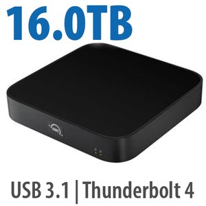 (*) 16.0TB (8.0TB HDD + 8.0TB NVMe) OWC miniStack STX Stackable Storage and Thunderbolt Hub Xpansion Solution