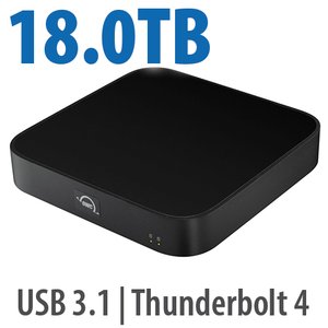18.0TB (14.0TB HDD + 4.0TB NVMe) OWC miniStack STX Stackable Storage and Thunderbolt Hub Xpansion Solution