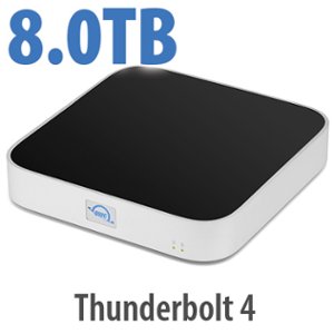 8.0TB (NVMe) OWC miniStack STX Stackable Storage and Thunderbolt Hub Xpansion Solution - Matte Silver