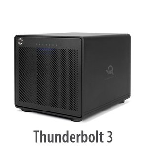 (*) OWC ThunderBay 6 RAID Ready 6-Bay External Storage Enclosure with Dual Thunderbolt 3 Ports