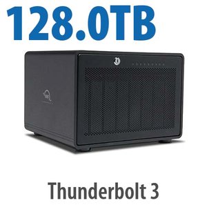 128.0TB OWC ThunderBay 8 Eight-Drive Thunderbolt External Storage Solution with Enterprise Drives and SoftRAID XT