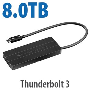 (*) 8.0TB OWC Envoy Express Thunderbolt 3 Bus-Powered Portable NVMe M.2 SSD Storage Solution