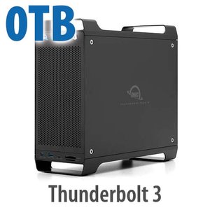 (*) OWC ThunderBay Flex 8 (8 Drive Bays) Thunderbolt multi-function solution (Add your own drives + PCIe Card slot)