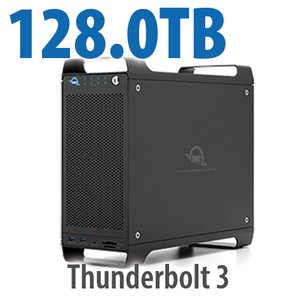 128.0TB (8x16.0TB) ThunderBay Flex 8 Thunderbolt 3 Storage Solution