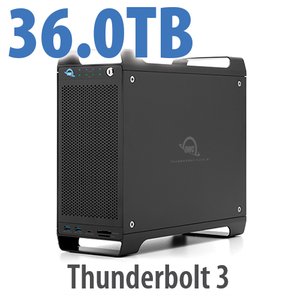 36.0TB (1x8.0TB U.2 NVMe SSD, 7x4.0TB HDD) ThunderBay Flex 8 Thunderbolt 3 Storage Solution