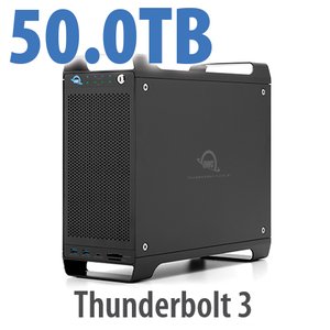 50.0TB (1x8.0TB U.2 NVMe SSD, 7x6.0TB HDD) ThunderBay Flex 8 Thunderbolt 3 Storage Solution