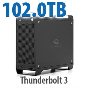 102.0TB (1x4.0TB U.2 NVMe SSD, 7x14.0TB HDD) ThunderBay Flex 8 Thunderbolt 3 Storage Solution