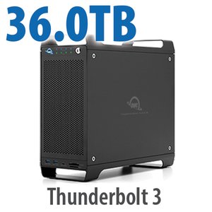 36.0TB (4x1.0TB U.2 NVMe SSD, 4x8.0TB HDD) ThunderBay Flex 8 Thunderbolt 3 Storage Solution