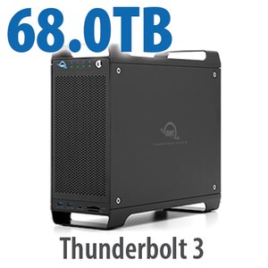 68.0TB (4x1.0TB U.2 NVMe SSD, 4x16.0TB HDD) ThunderBay Flex 8 Thunderbolt 3 Storage Solution