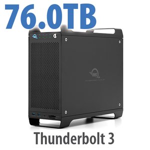 76.0TB (4x1.0TB U.2 NVMe SSD, 4x18.0TB HDD) ThunderBay Flex 8 Thunderbolt 3 Storage Solution