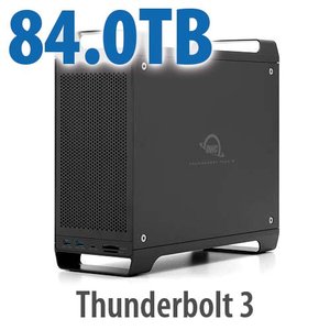 84.0TB (4x1.0TB U.2 NVMe SSD, 4x20.0TB HDD) ThunderBay Flex 8 Thunderbolt 3 Storage Solution