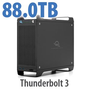 88.0TB (4x4.0TB U.2 NVMe SSD, 4x18.0TB HDD) ThunderBay Flex 8 Thunderbolt 3 Storage Solution