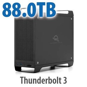 88.0TB (4x2.0TB U.2 NVMe SSD, 4x20.0TB HDD) ThunderBay Flex 8 Thunderbolt 3 Storage Solution