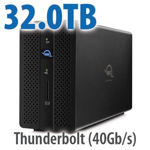 32.0TB OWC Gemini - Thunderbolt (USB-C) Dock and Dual-Drive SSD RAID External Storage Solution