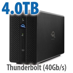 4.0TB OWC Gemini Ultra X2 - Thunderbolt (USB-C) Dock and Dual-Drive SSD RAID External Storage Solution