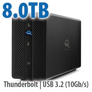 8.0TB OWC Gemini Ultra X2 - Thunderbolt (USB-C) Dock and Dual-Drive SSD RAID External Storage Solution